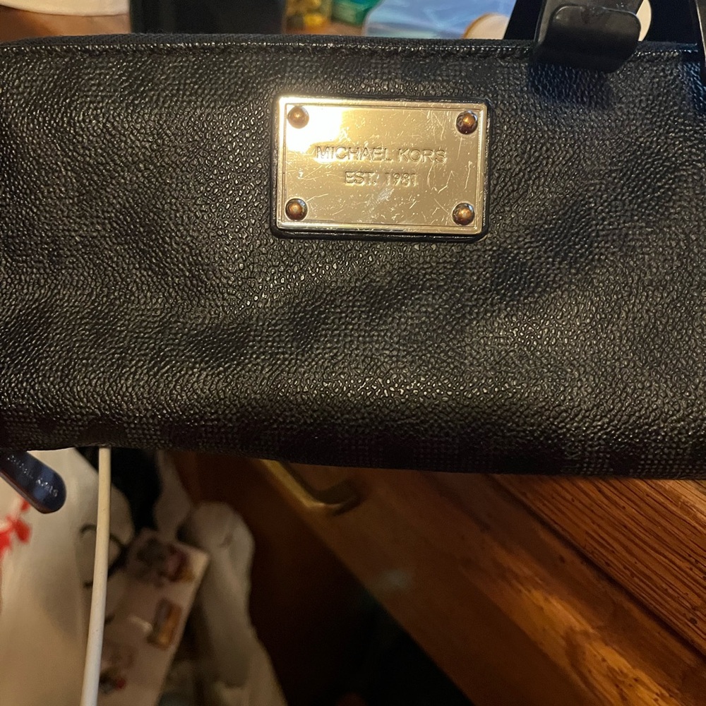 Michael Kors Black Wristlet Clutch